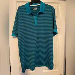 Classic Blue Striped Polo Shirt